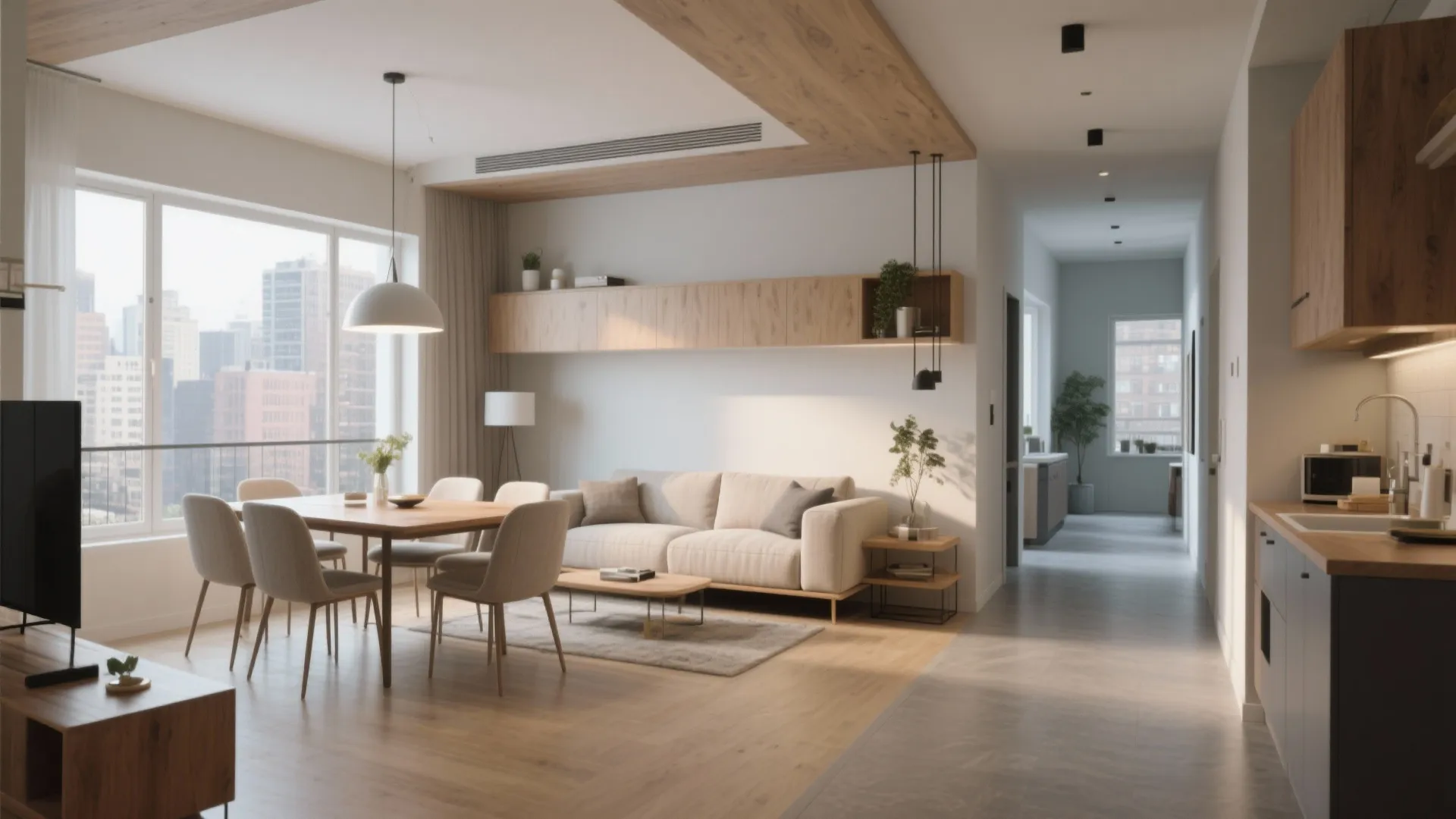 1. Floating Furniture Layout