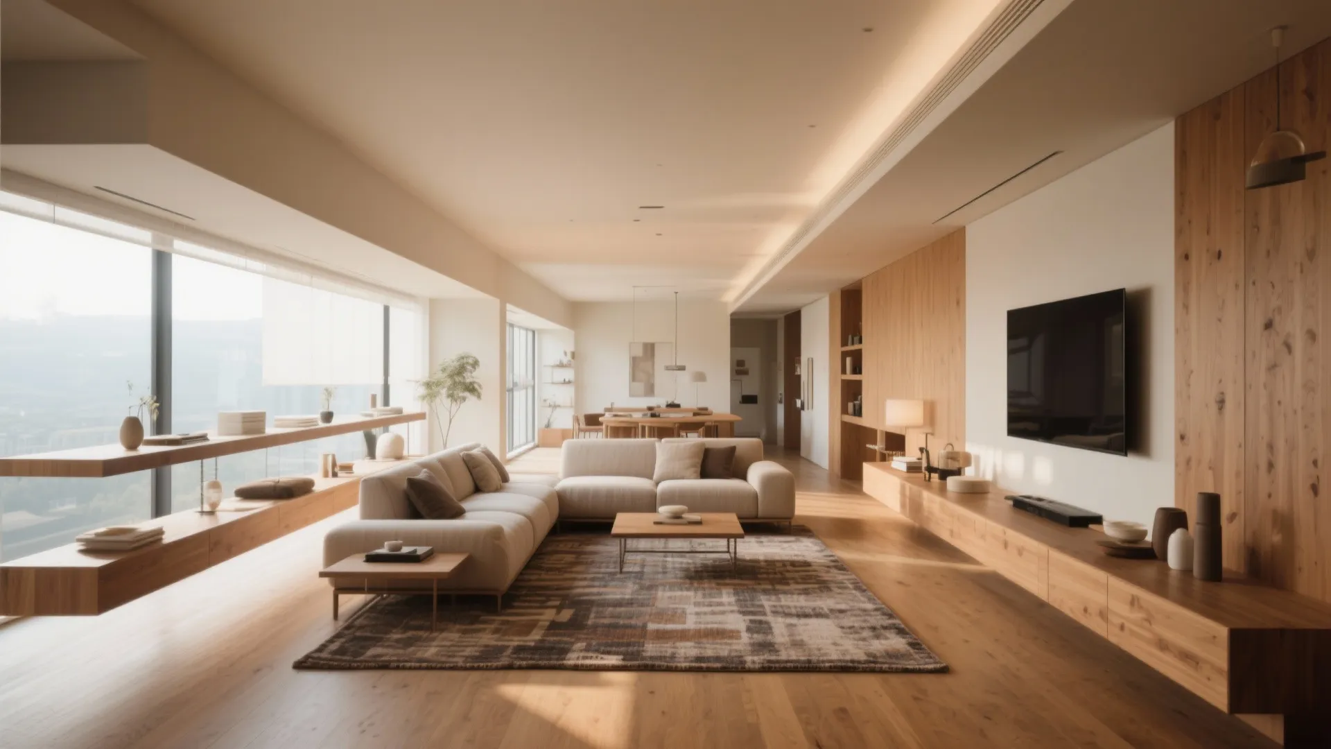 1. Floating Furniture Layout