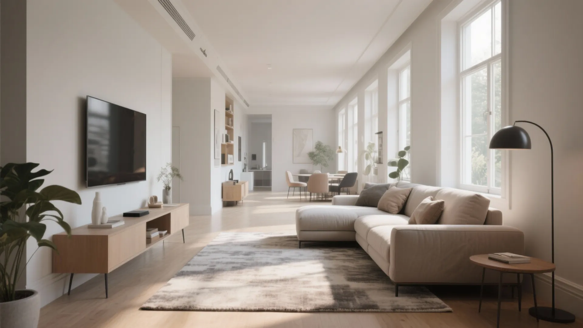 5. Floating Furniture Away from Walls