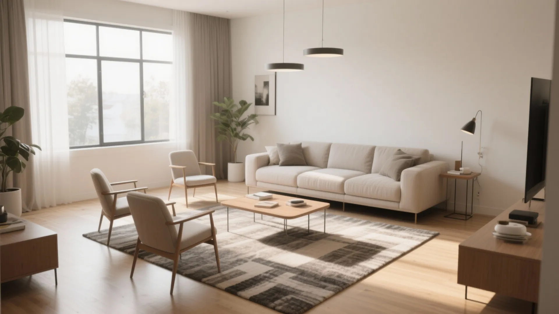 2. Floating Furniture for Better Flow