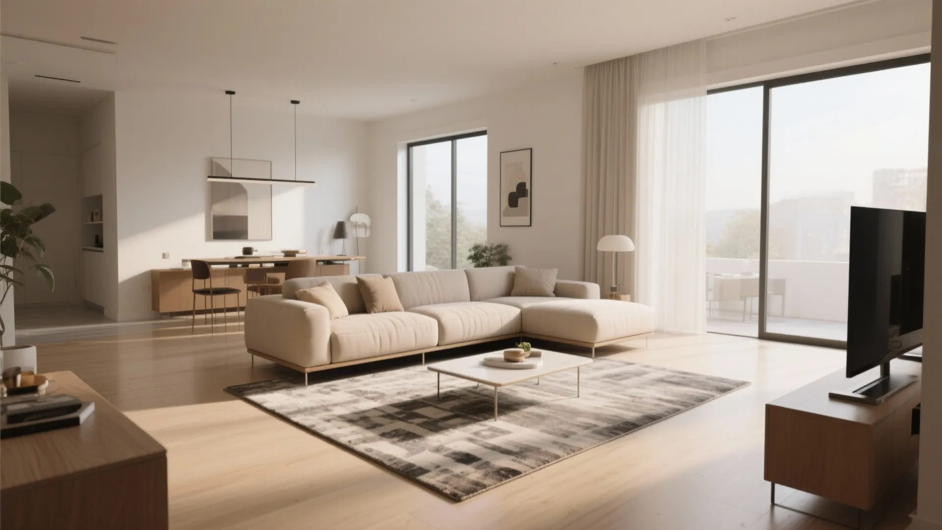 Floating Furniture Layout