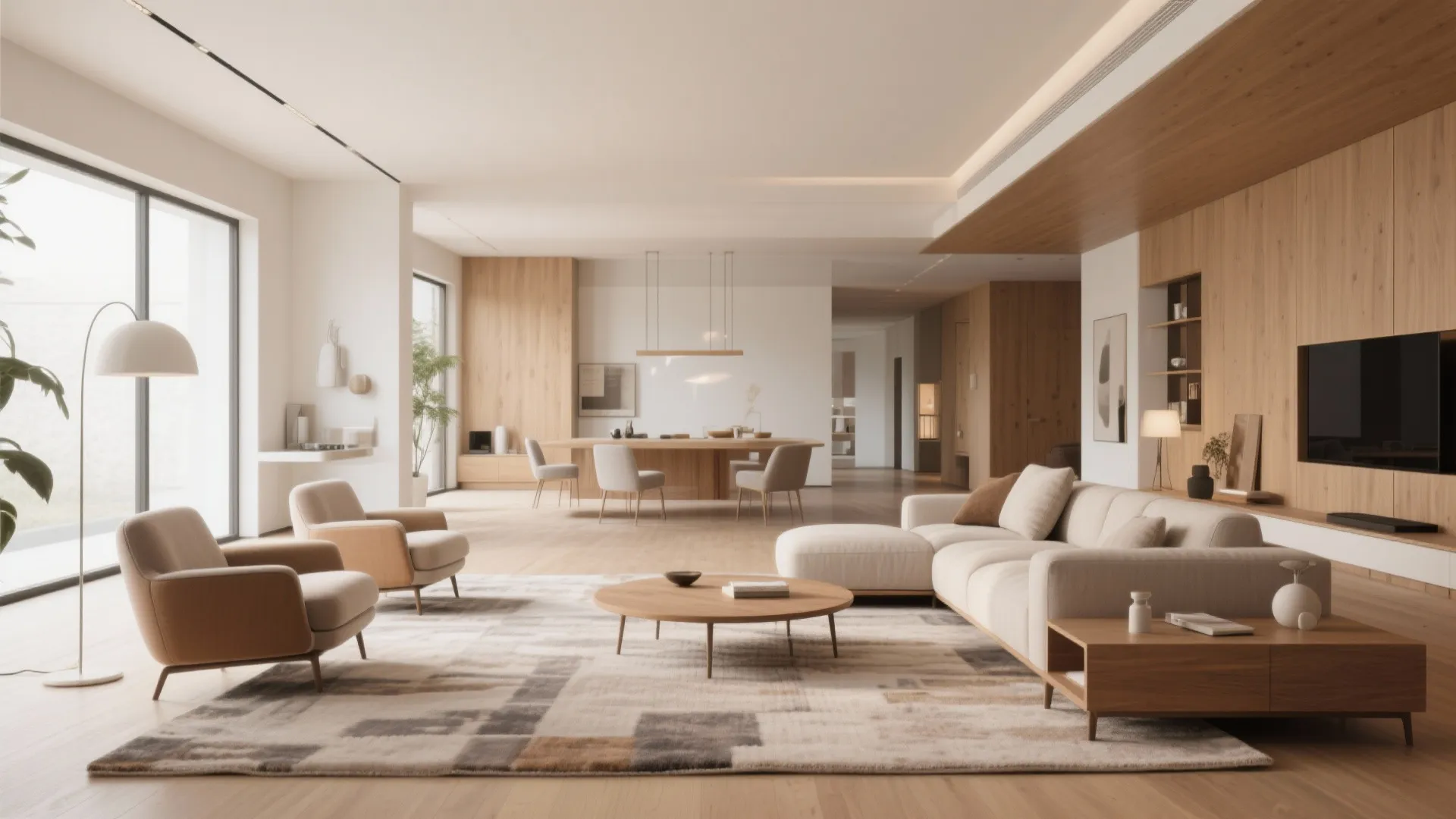 3. Floating Furniture Layout