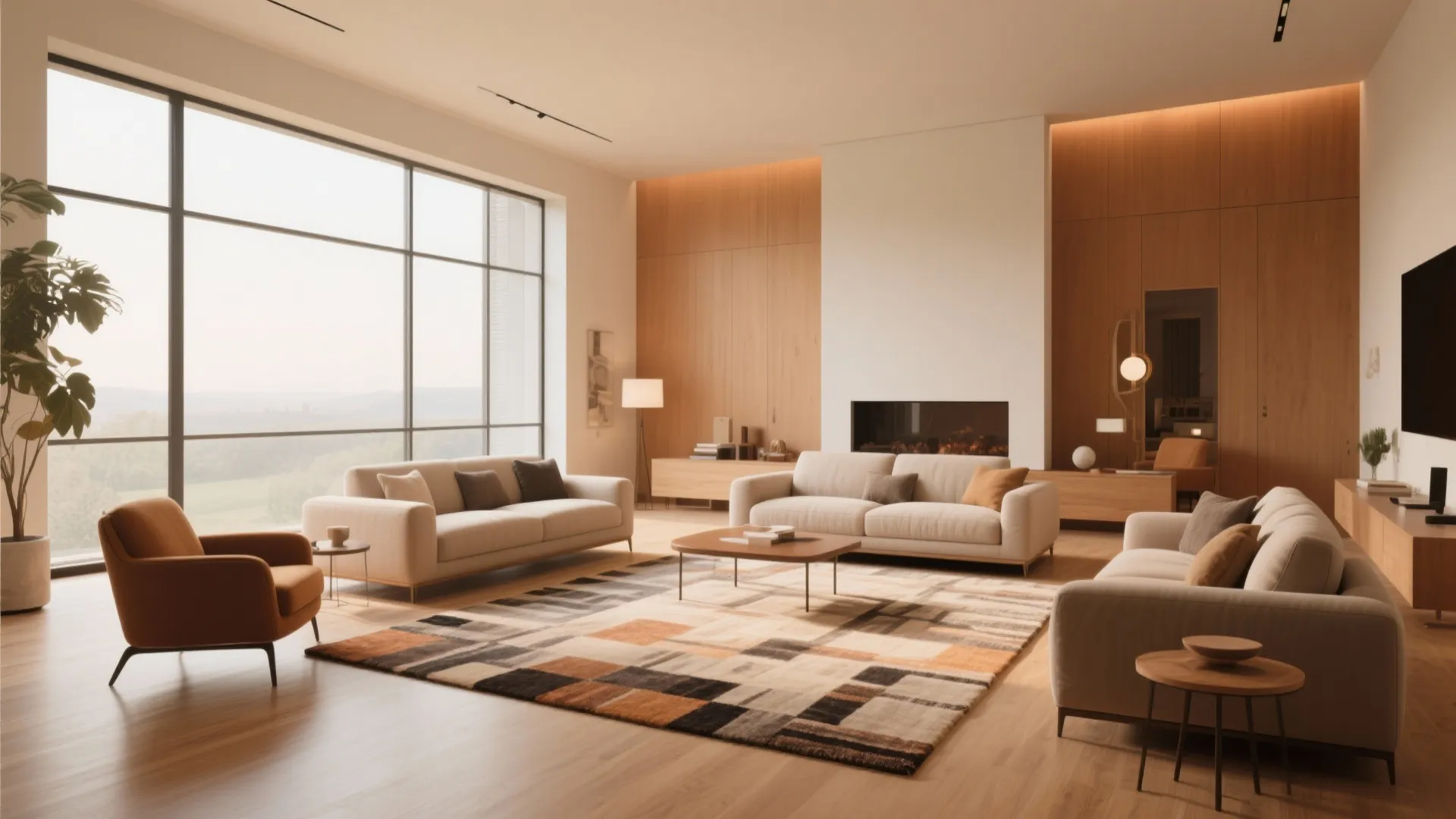 6. Floating Furniture Away from Walls