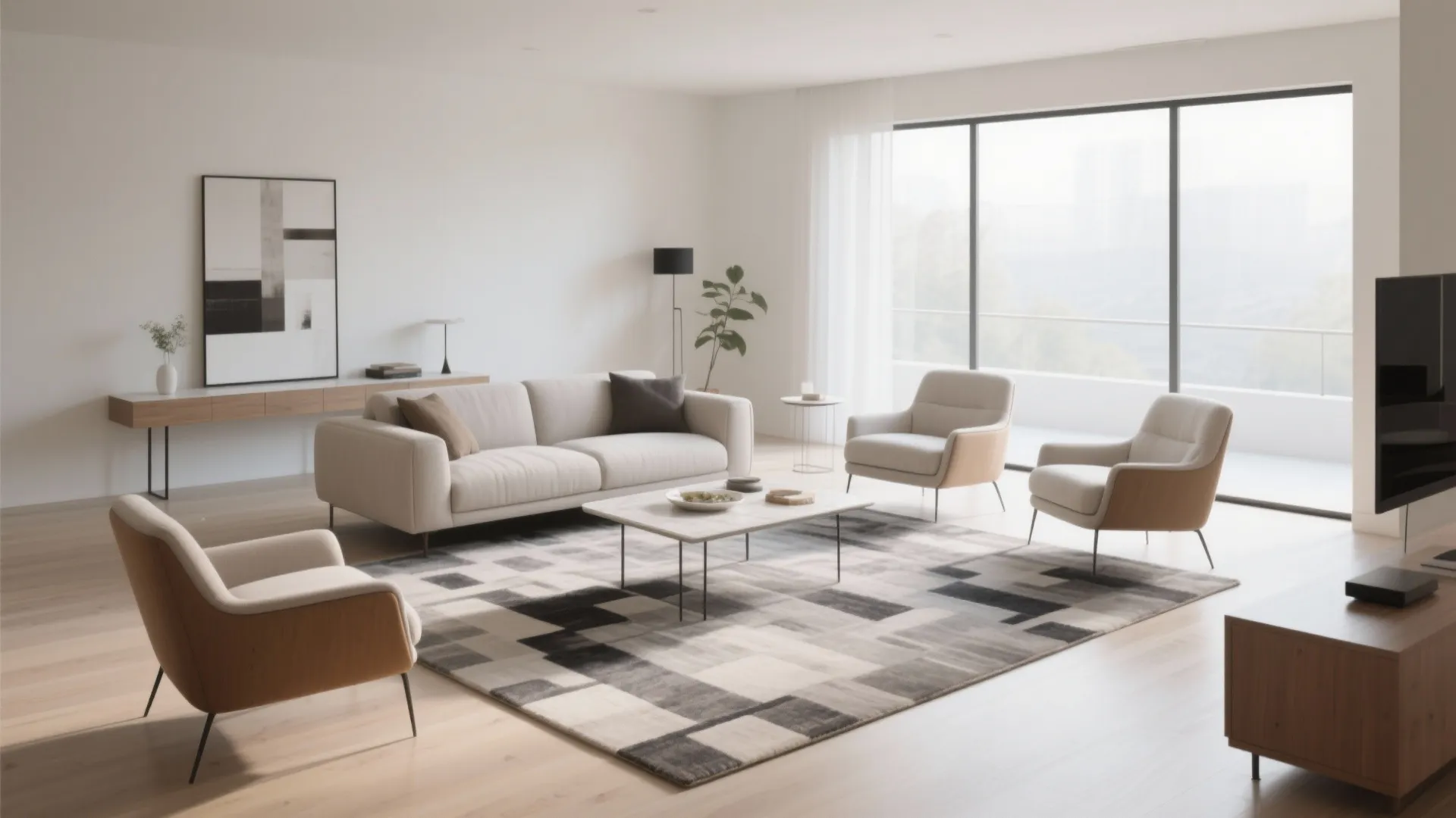 Floating Furniture Layout