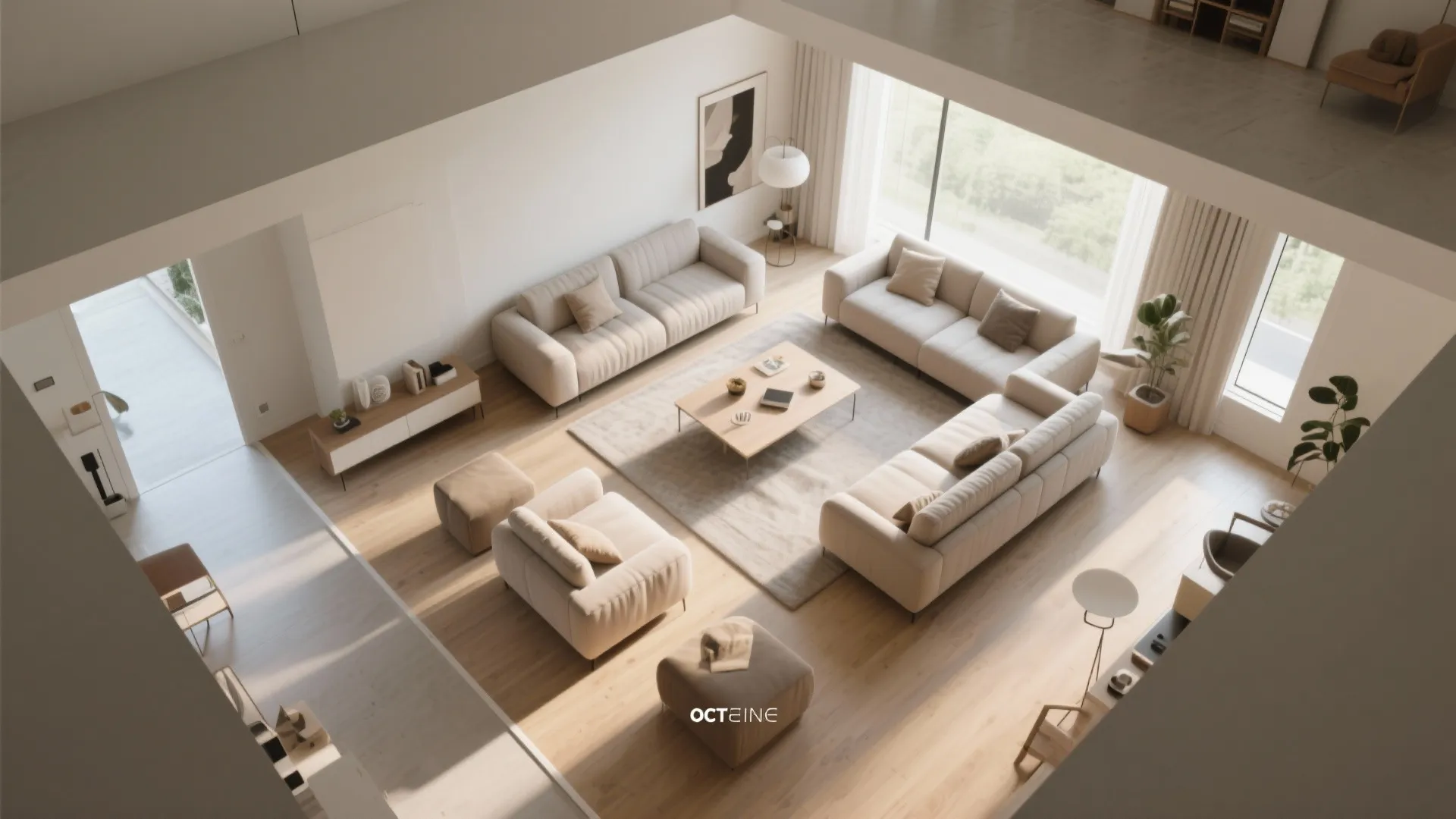 5. Floating Furniture Layout