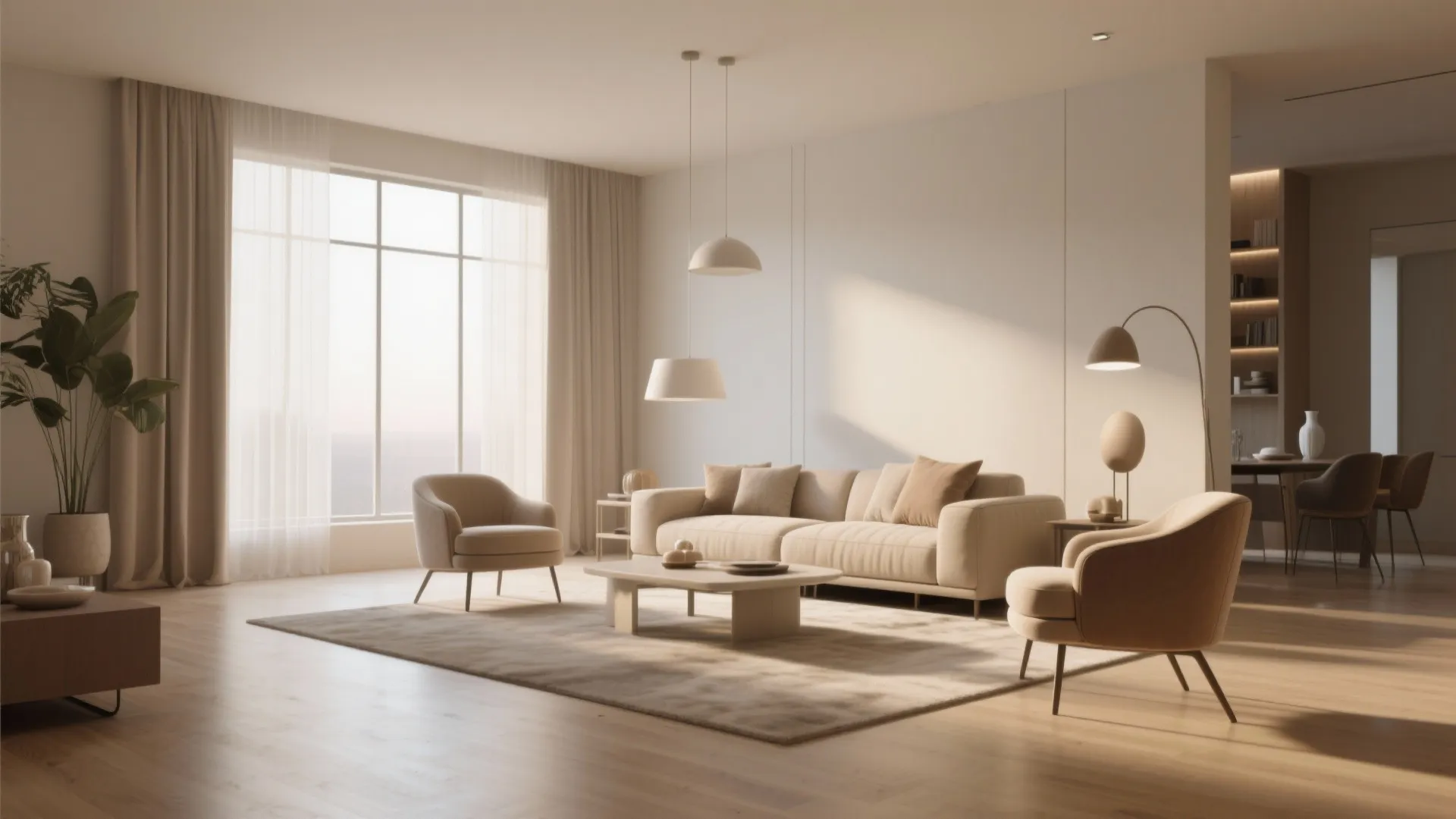 2. Floating Furniture Layout