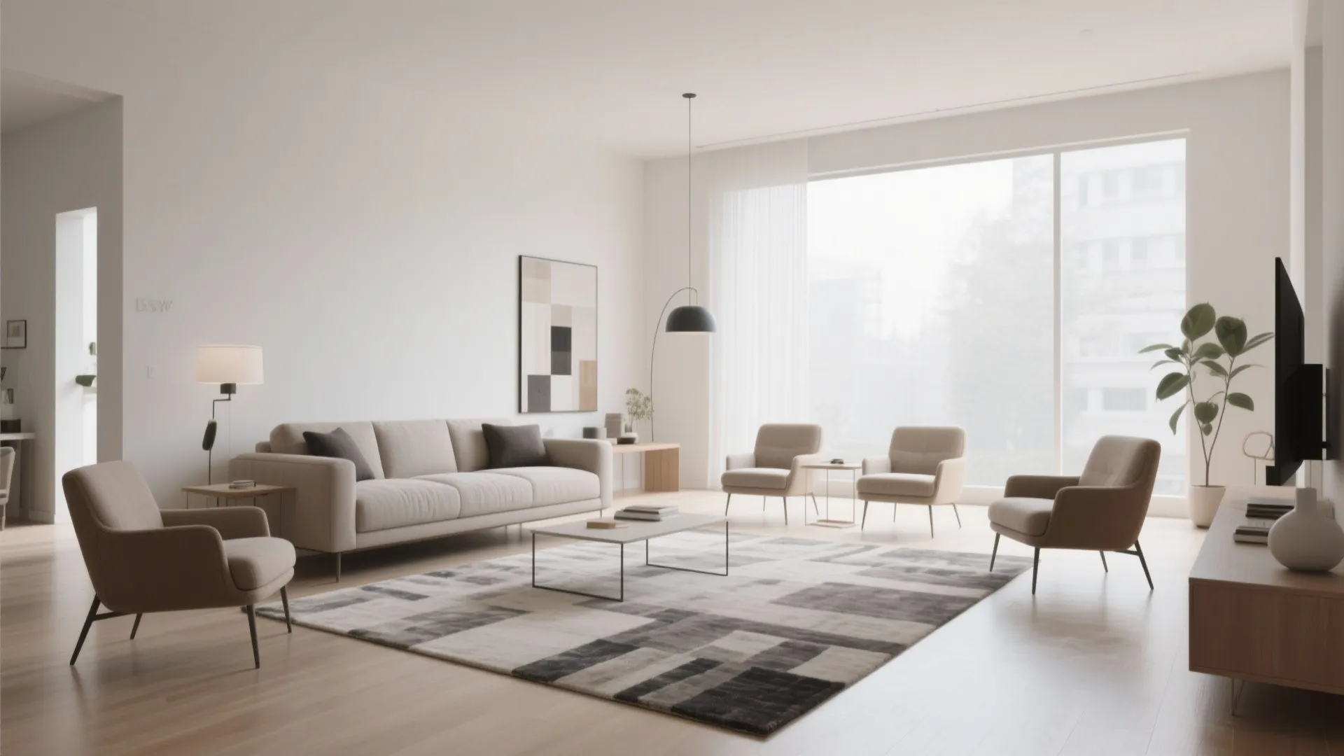 3. Floating Furniture Arrangements