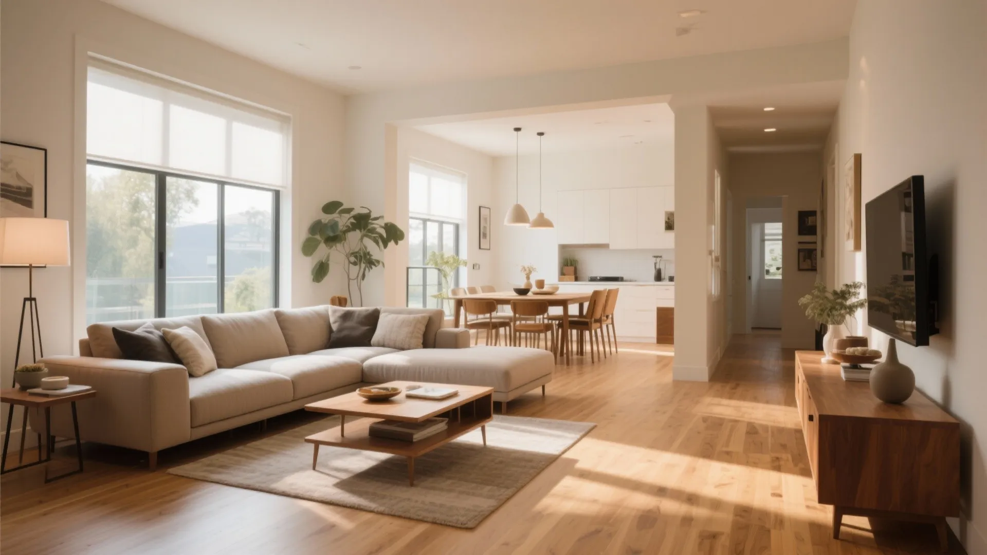 5. Floating Furniture Arrangement