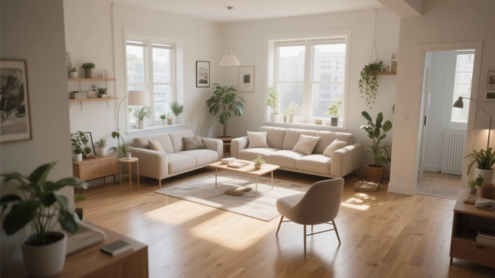 1. Floating Furniture Layout