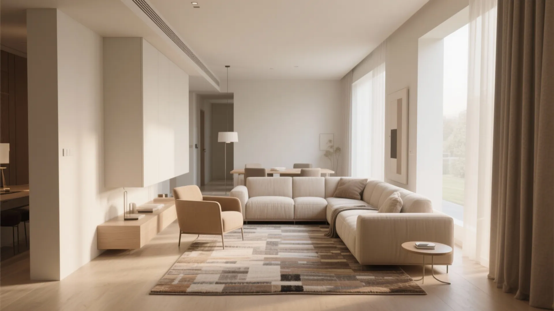 Floating Furniture Layout