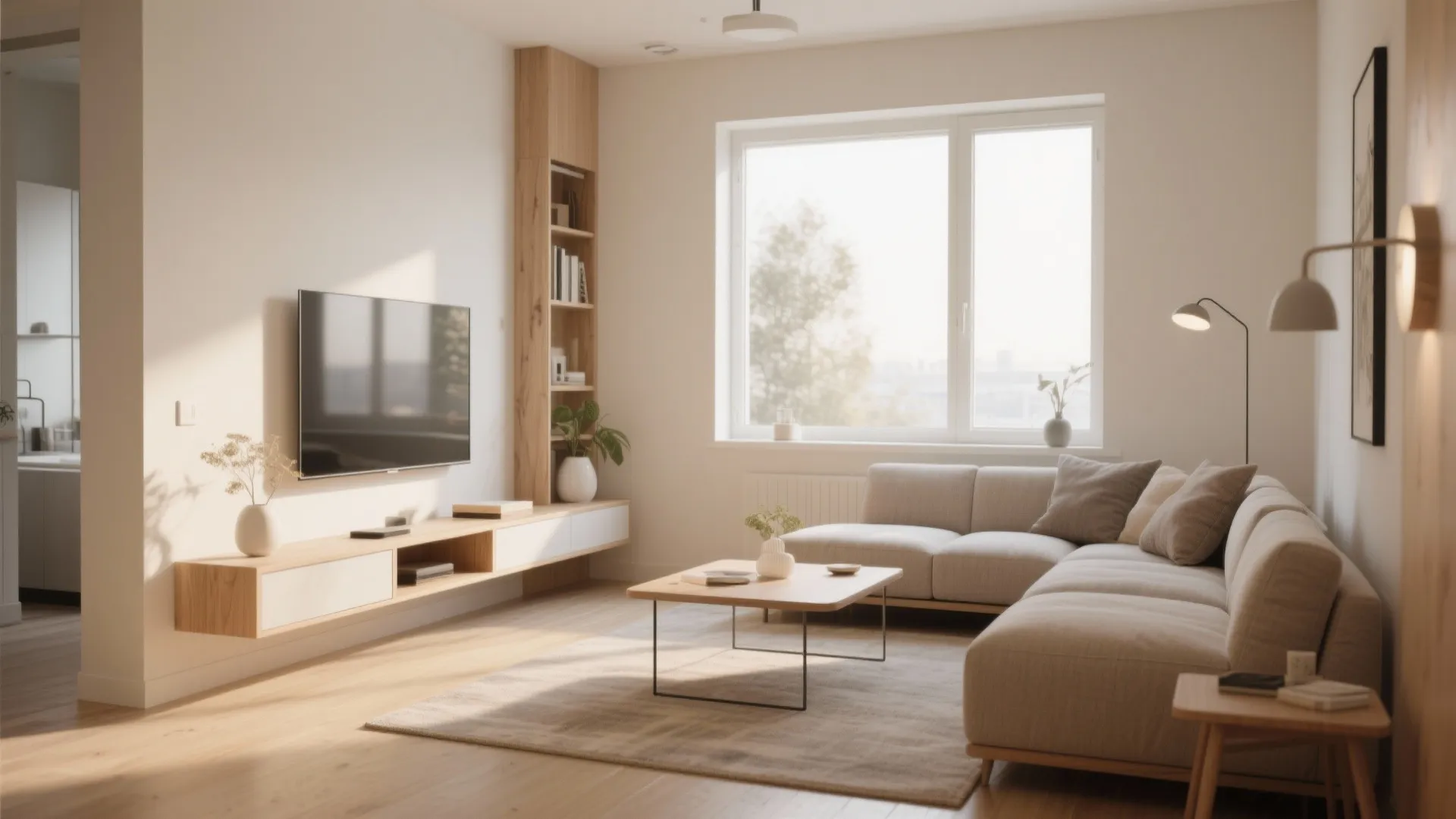 1. Floating Furniture Layout