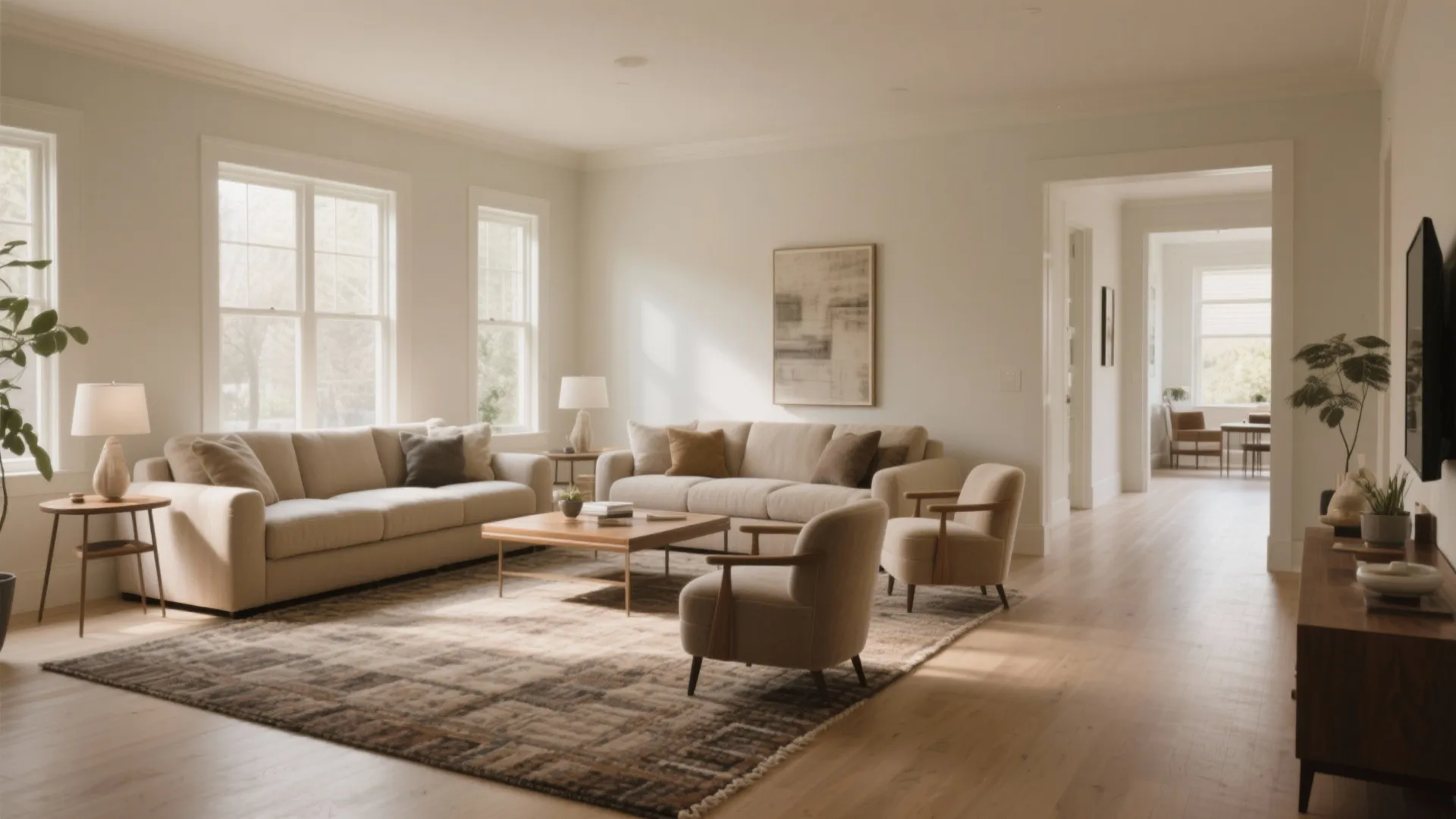 Tip 1: Floating Furniture Layouts