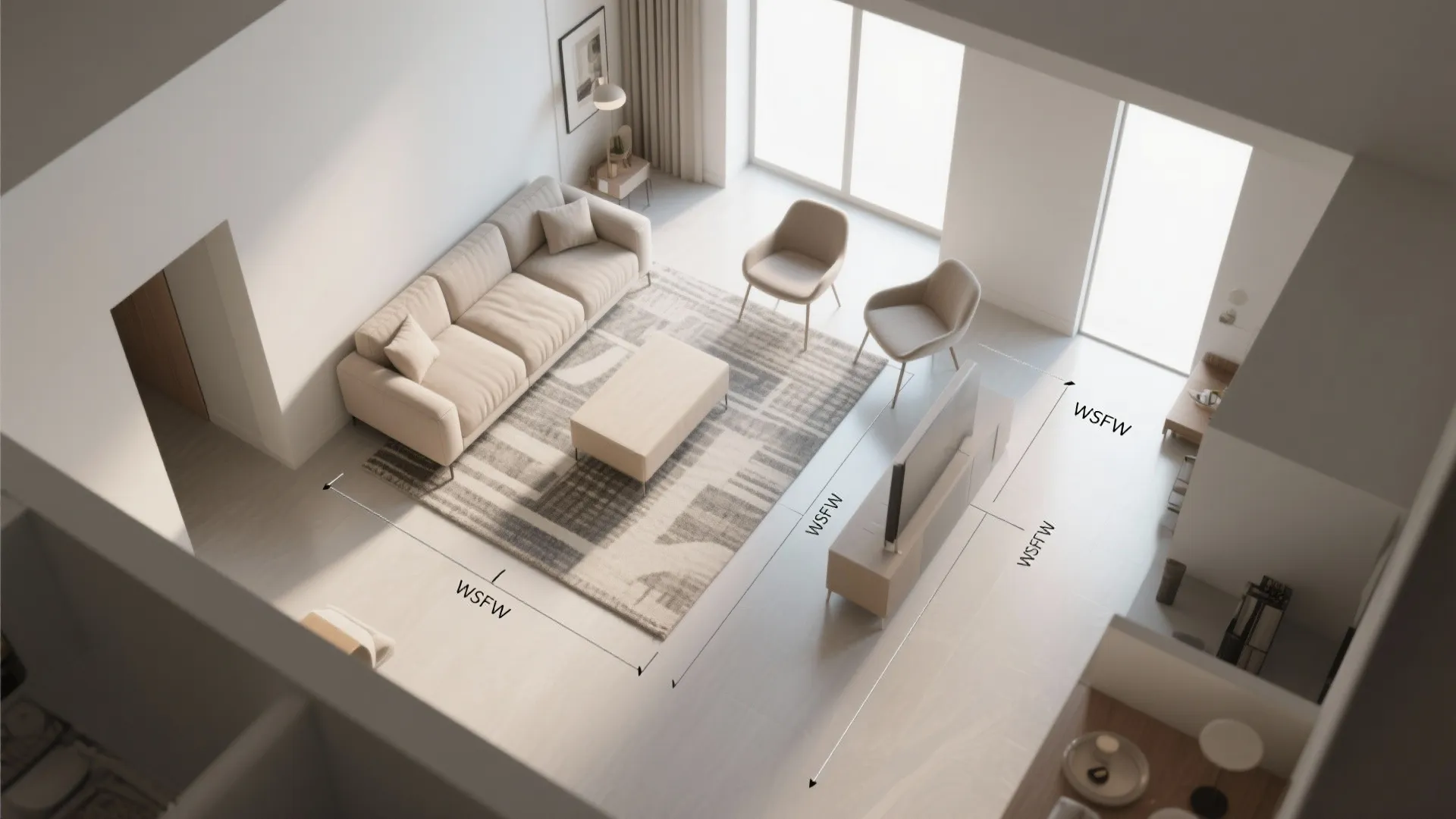 3. Float Furniture to Improve Qi Flow