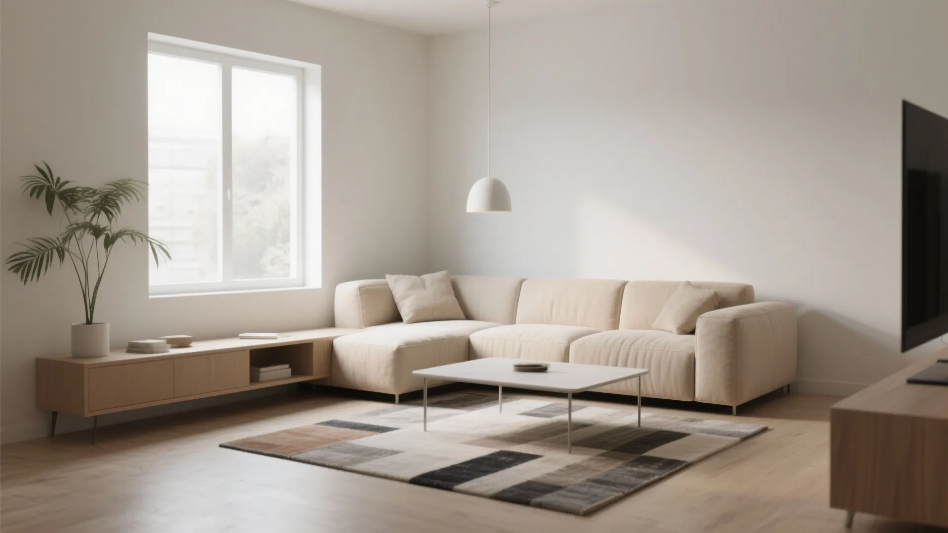 1. Floating Furniture Arrangement