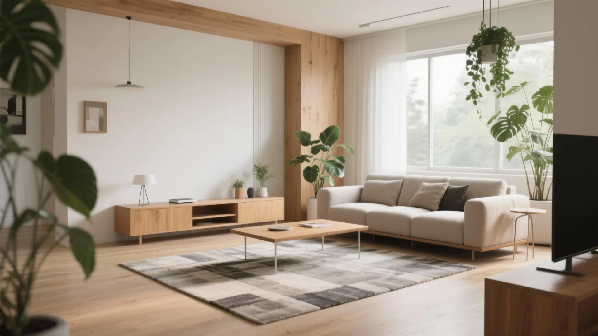 1. Floating Furniture Arrangement
