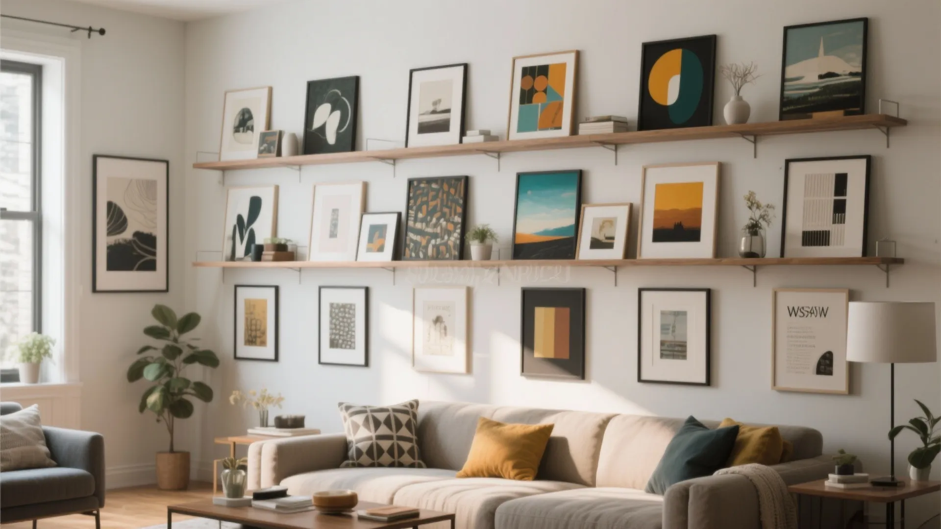 6. Floating Gallery Wall