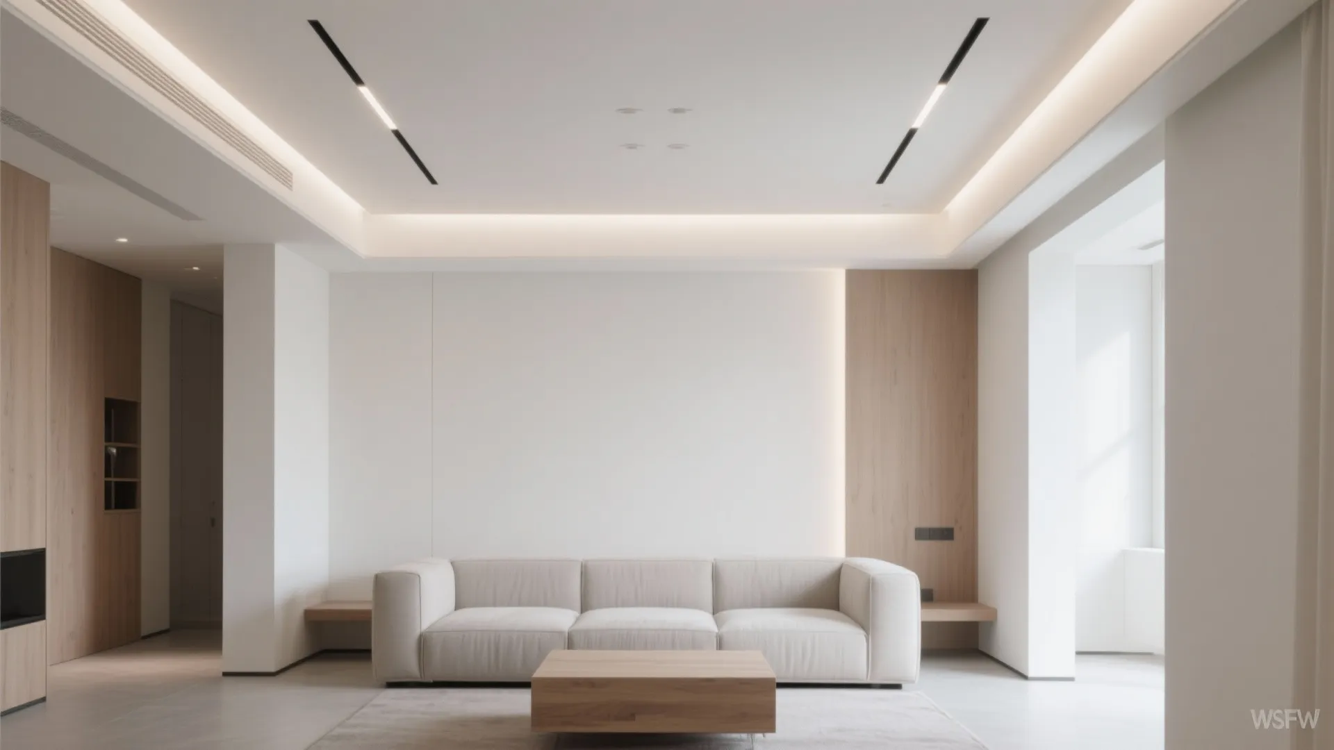 Floating Gypsum Ceiling with Shadow Gap