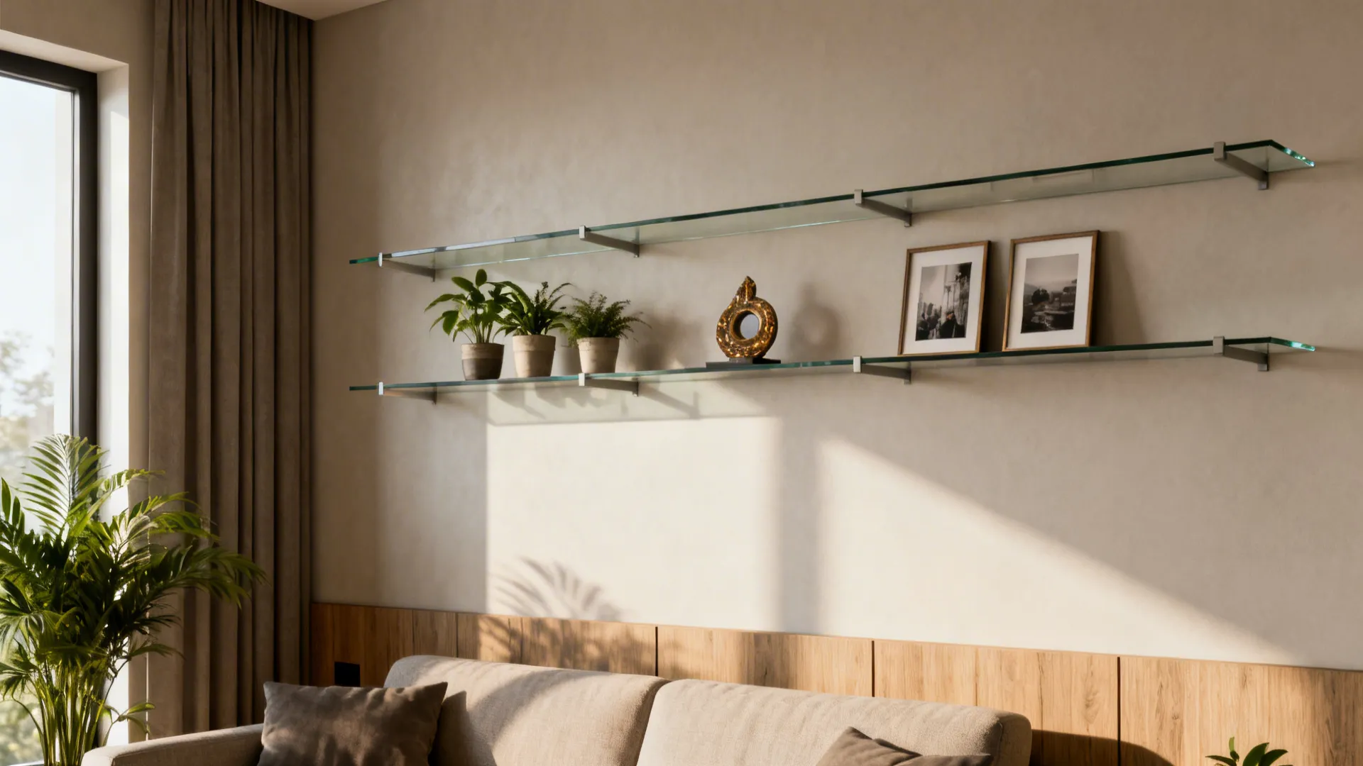 5 Smart Wall-Mounted Glass Shelf Ideas