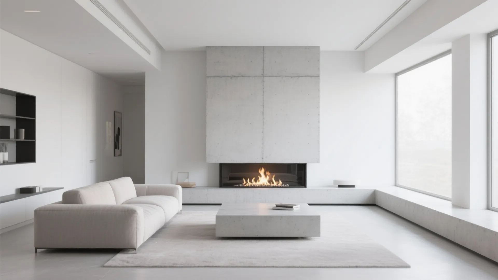 9. Modern Floating Hearth