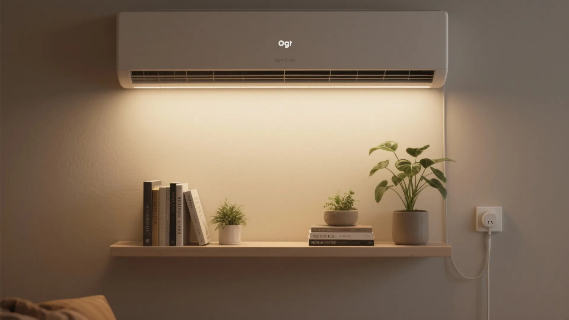 2. Floating shelf with heat gap