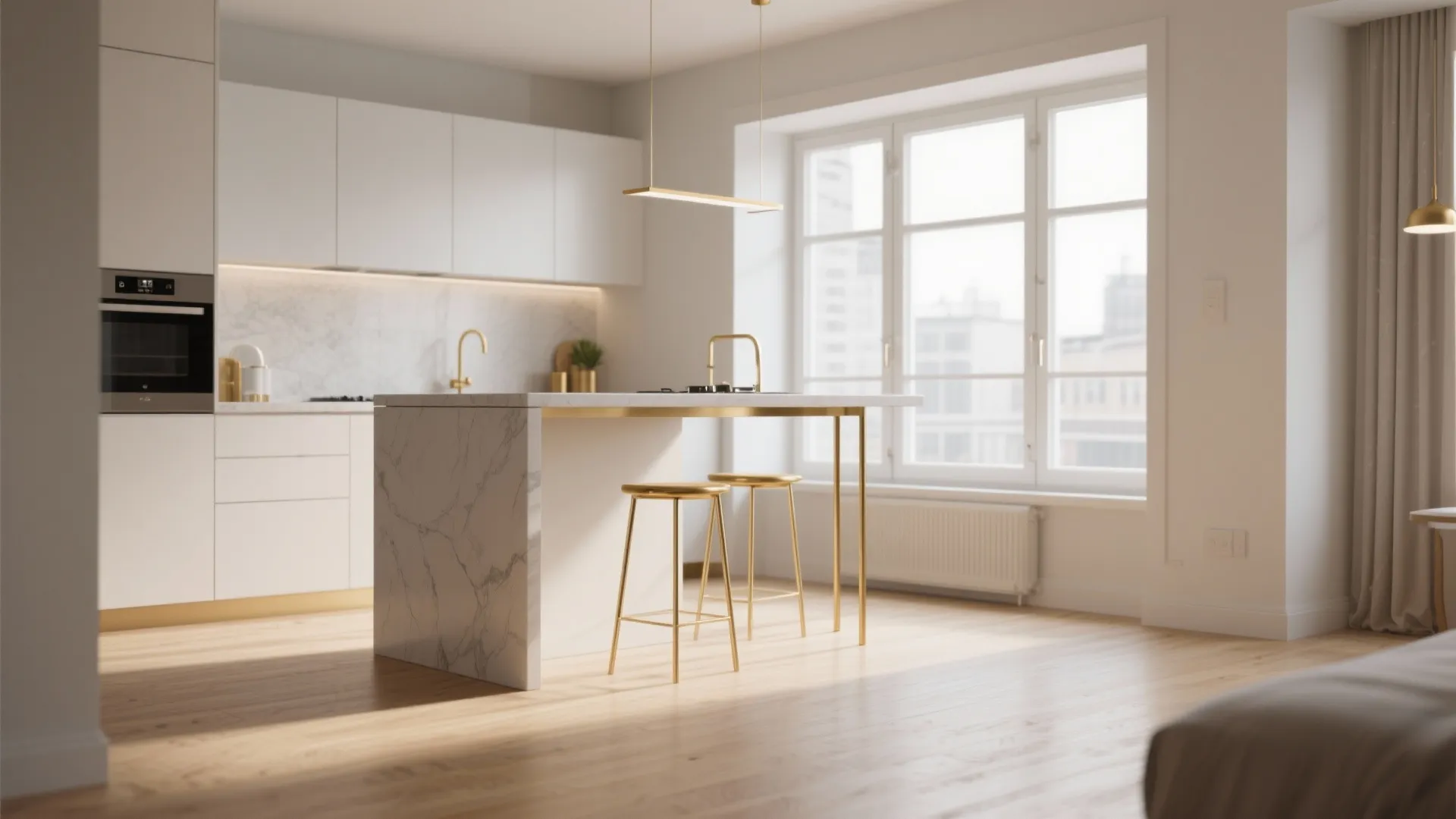 4. Floating or Legged Island to Open Sightlines