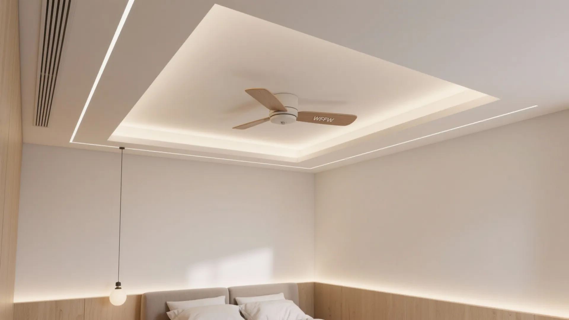 Floating Ceiling Island (Micro-Island) for Small Rooms