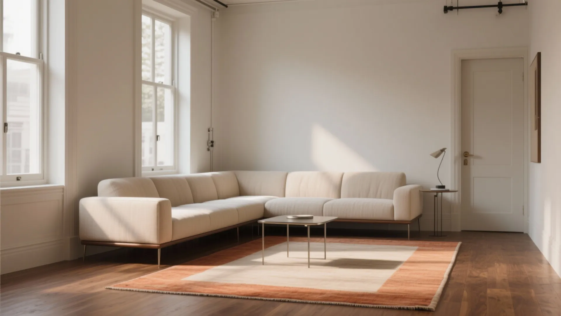 3. Floating L-Sectional to Open Pathways