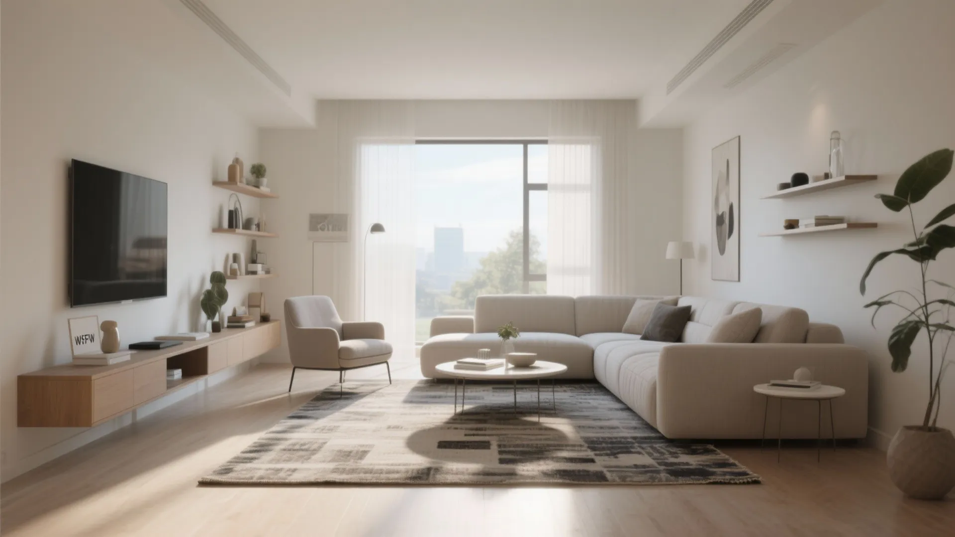 3. Floating Furniture Layout