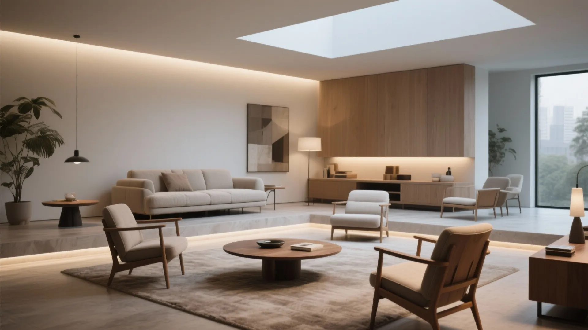 9. Floating Furniture Layout