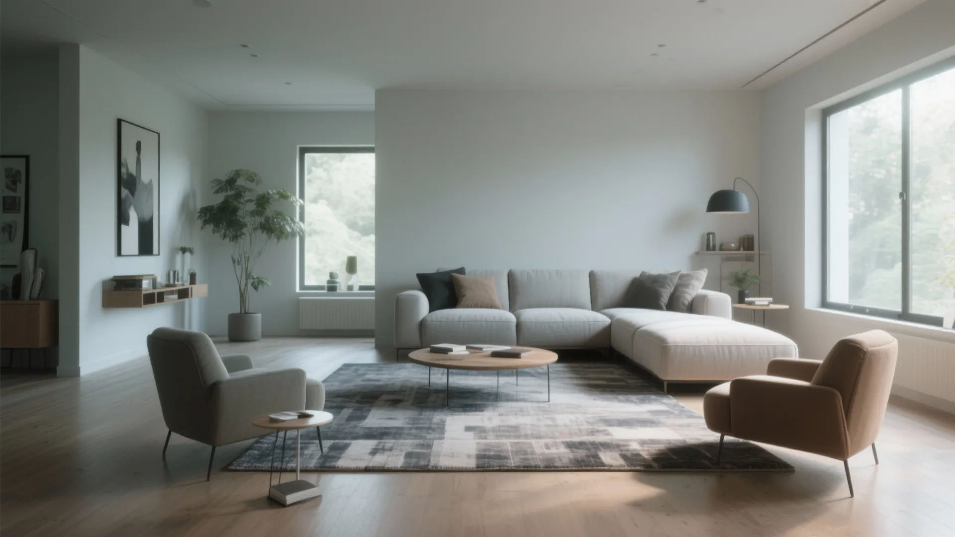 3. Floating Furniture Layout