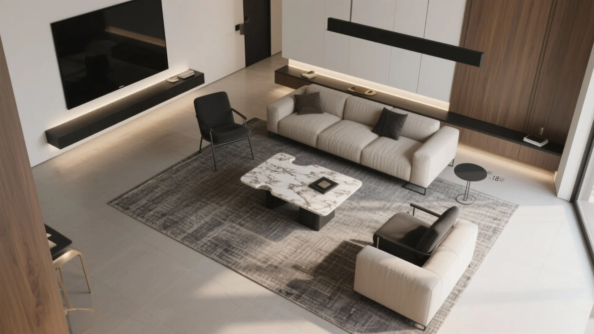 Floating Conversation Layout and Traffic Flow