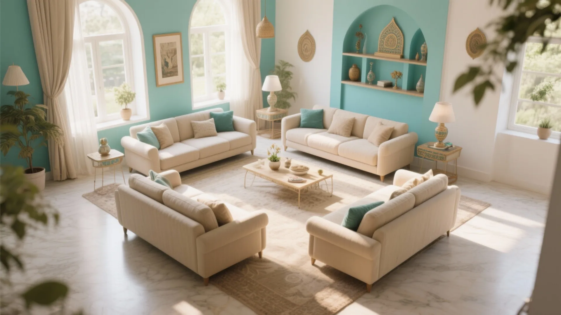 1. Floating Furniture Layout