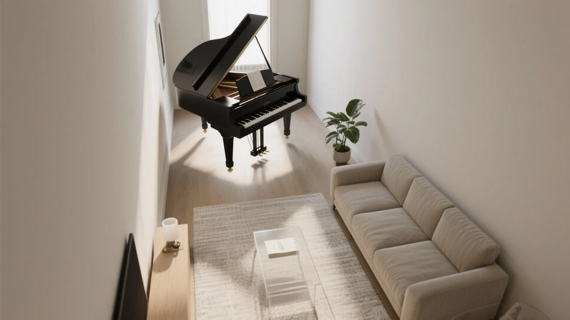 Floating Layout with Slim Seating