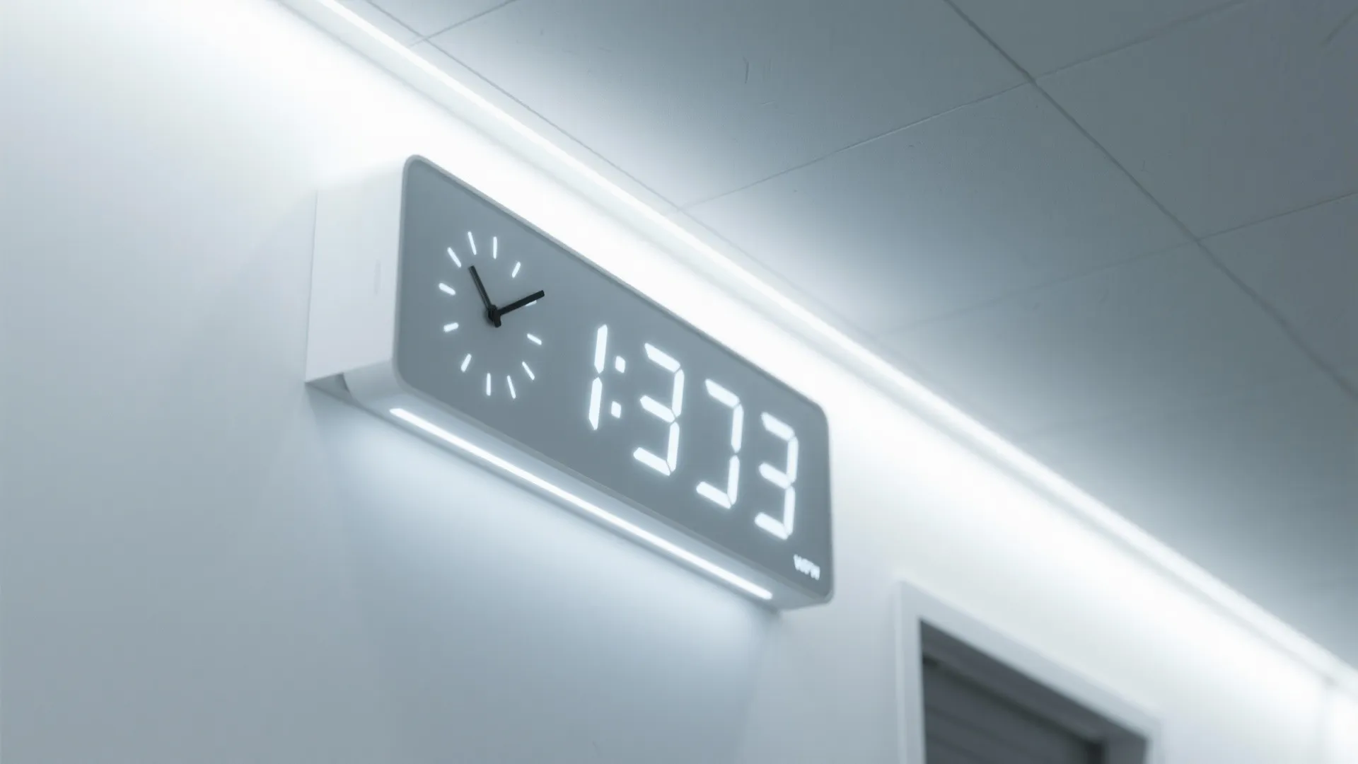 Floating Digital LED Clock