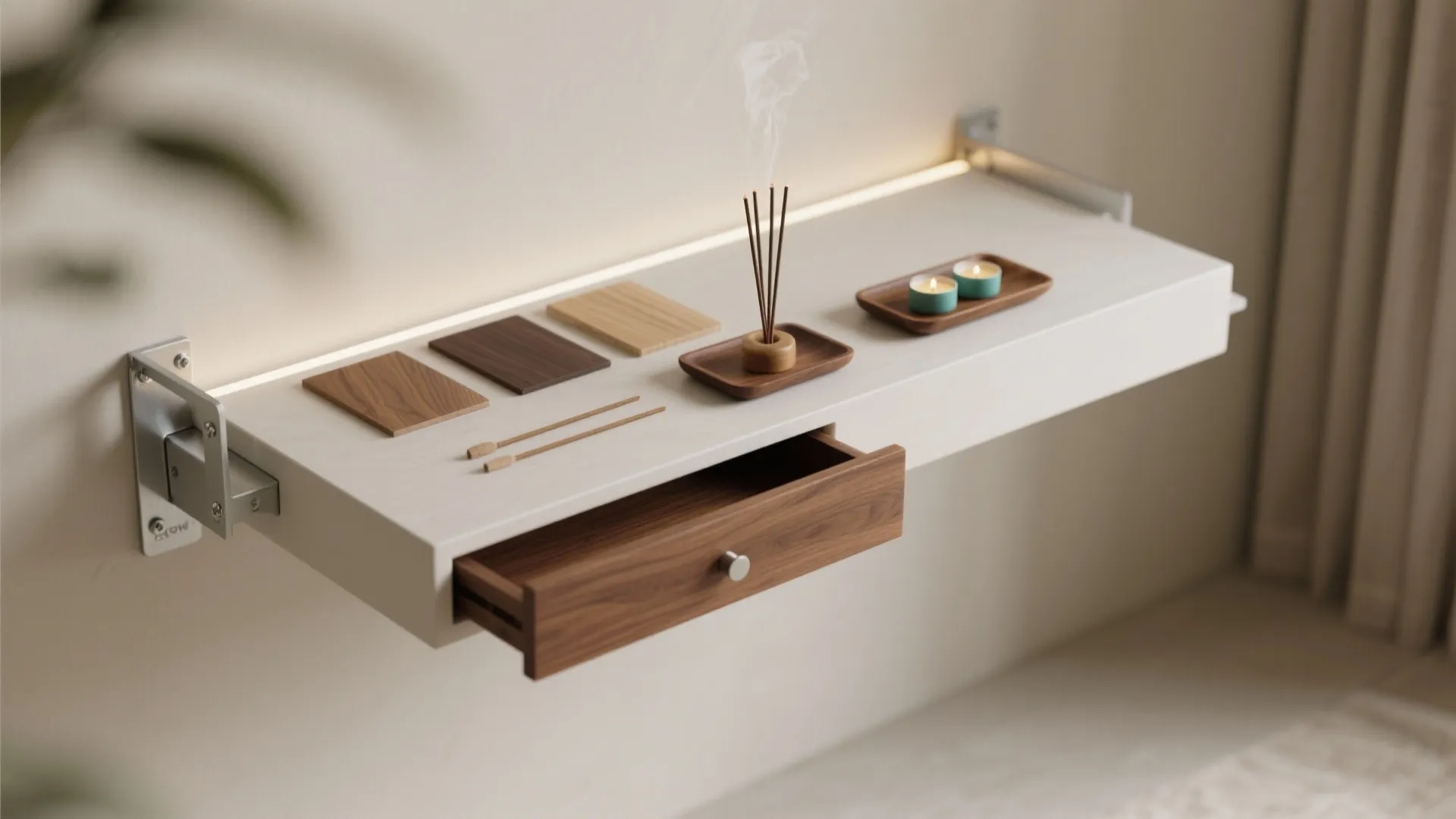 Floating Ledge Altar with Concealed Storage