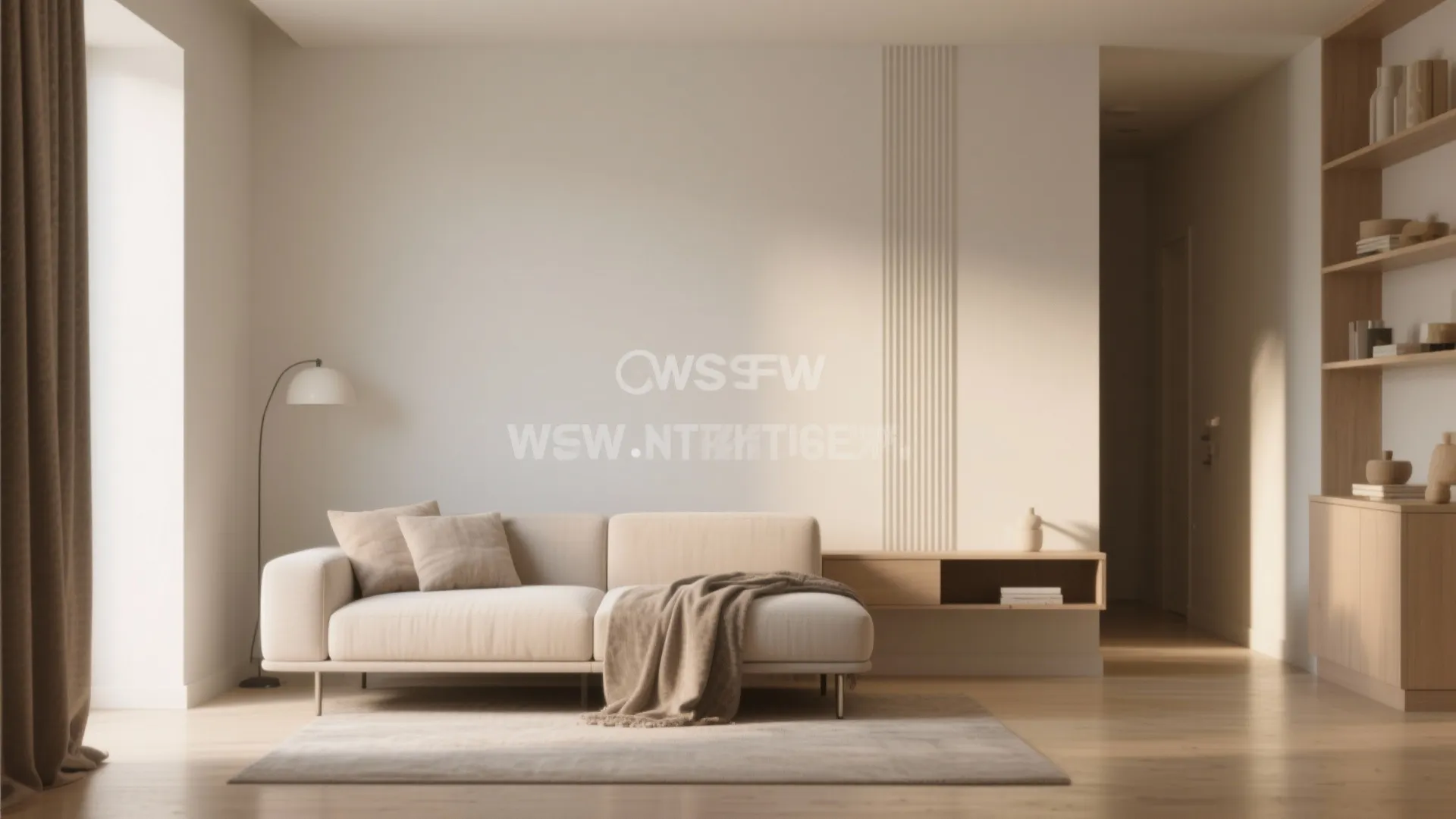 3. Floating Furniture and Low Profiles