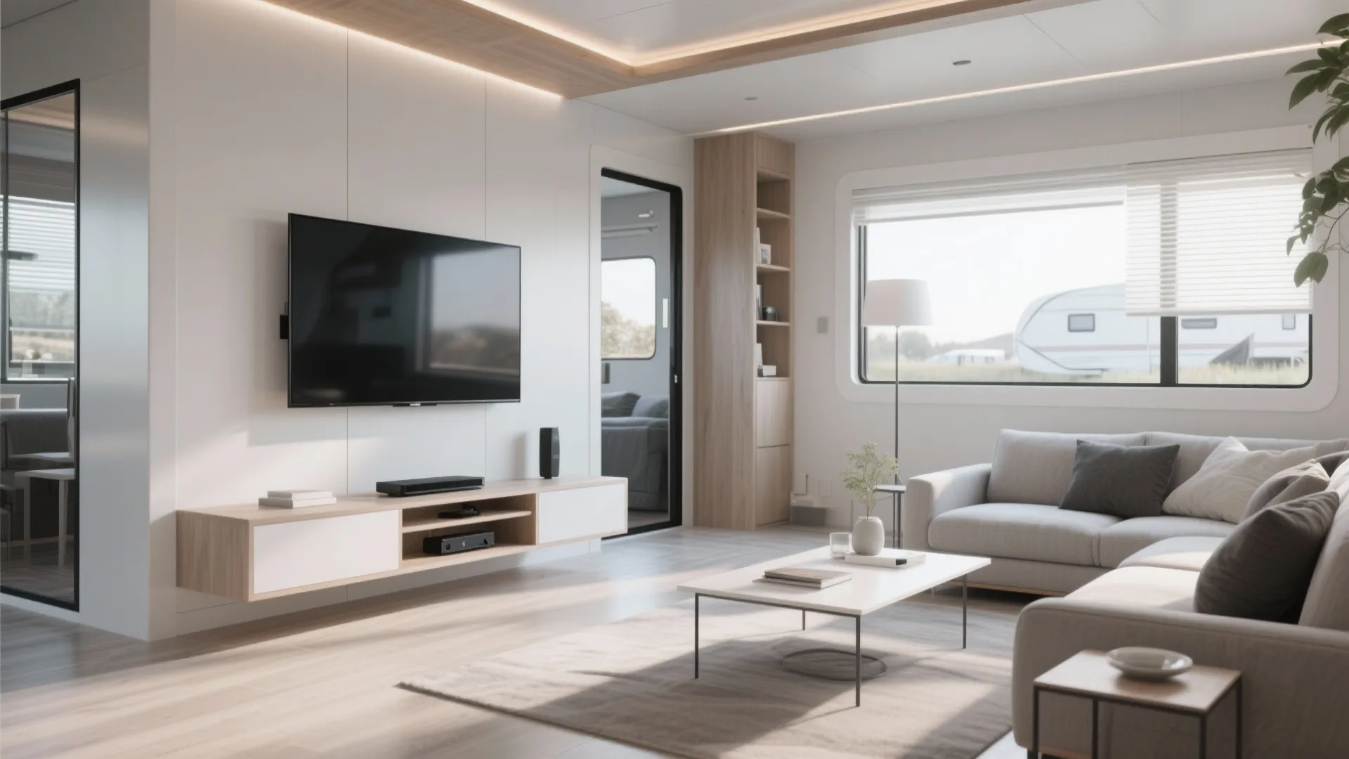 9. Floating Media Console