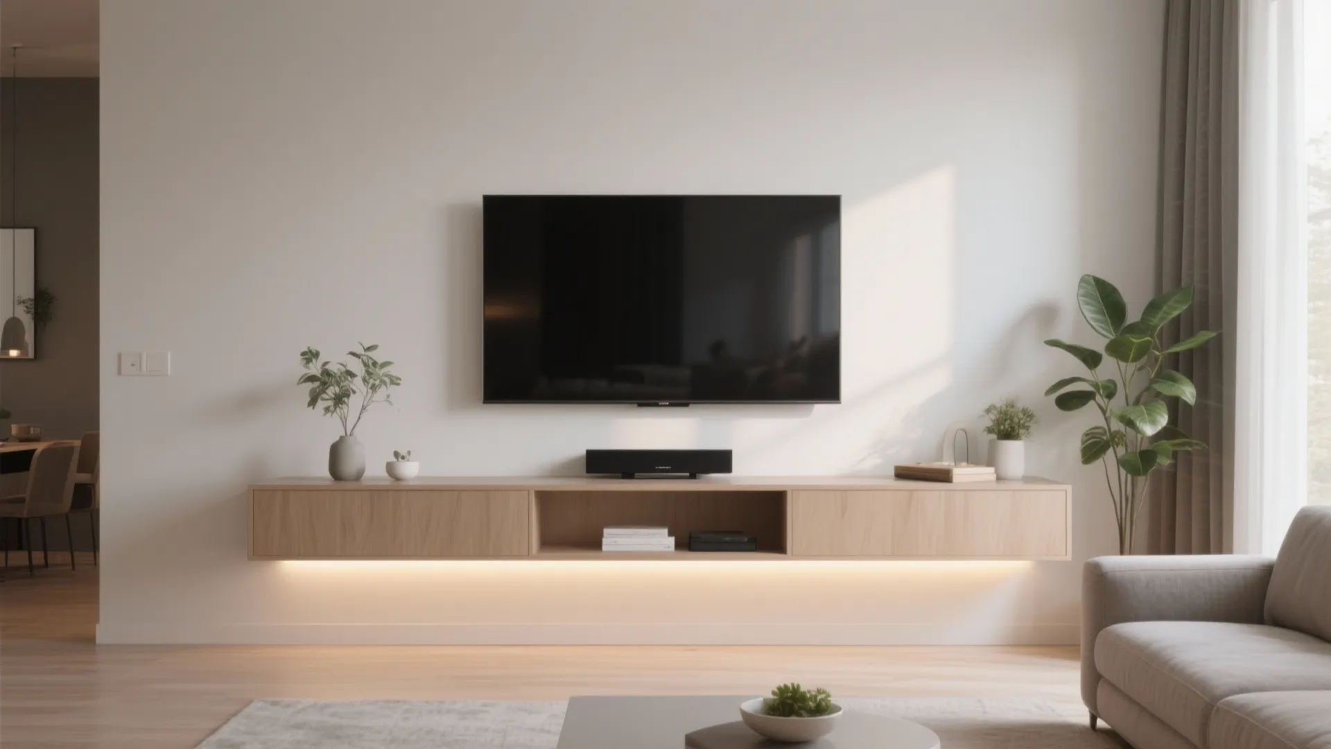 Floating Media Console