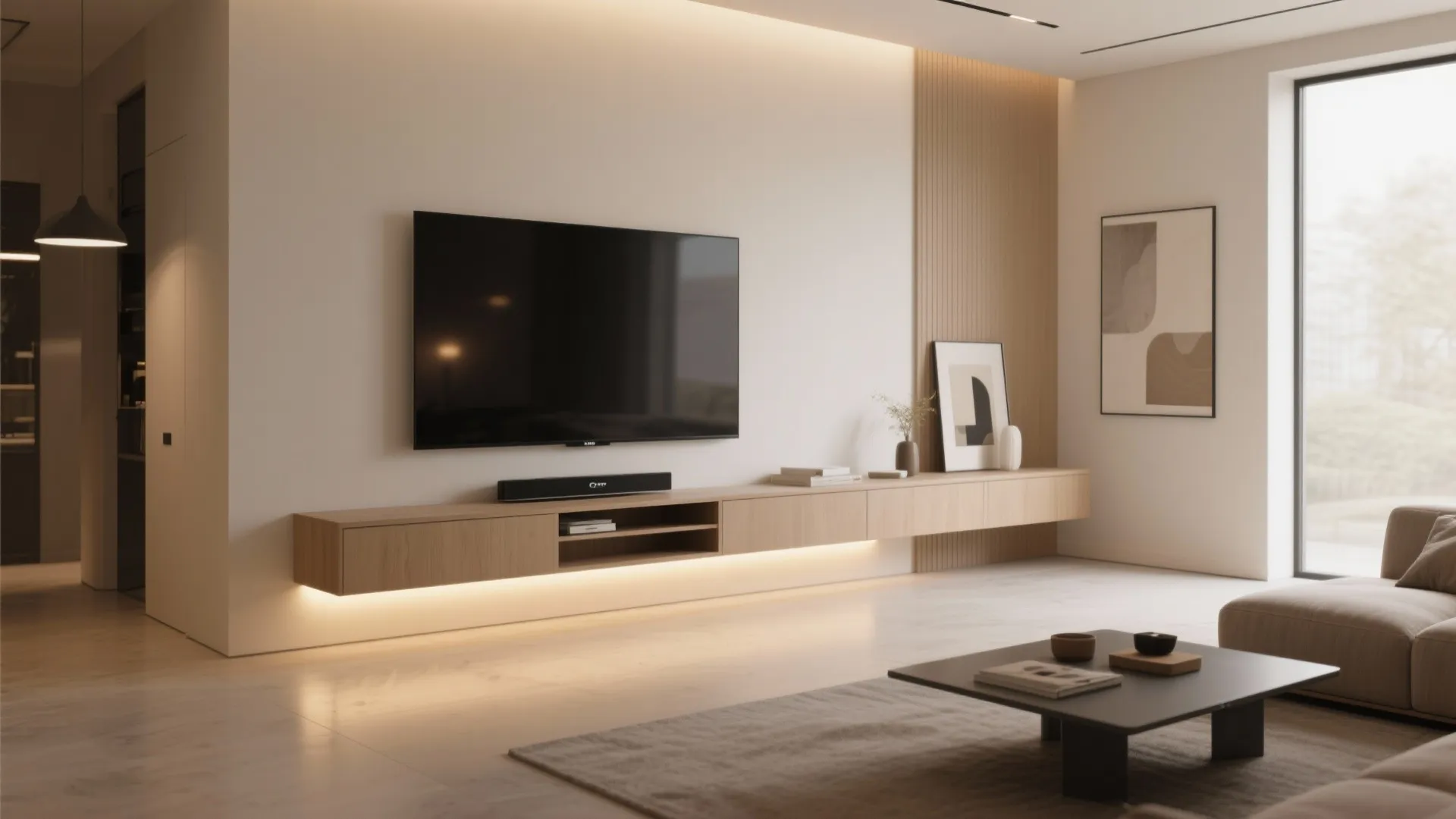 Floating Media Console
