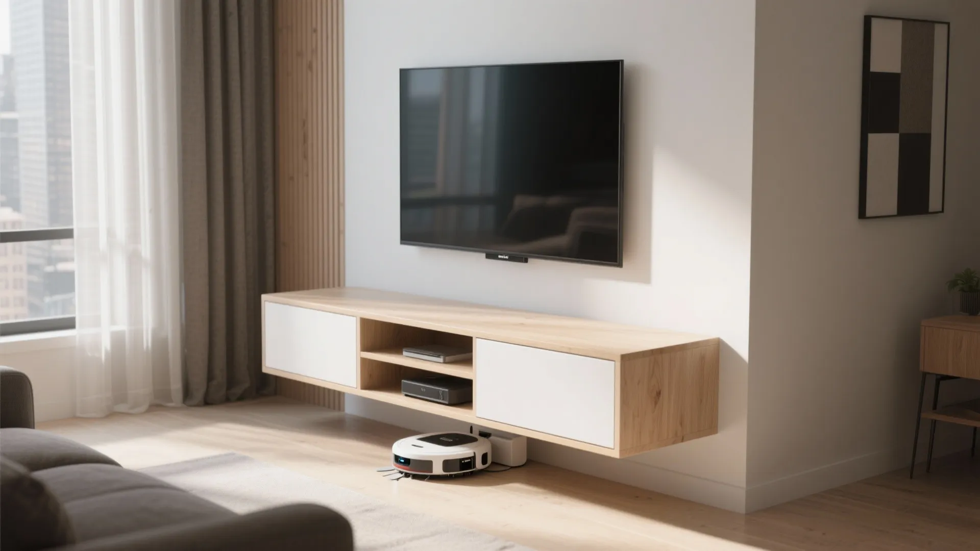 Floating Media Console