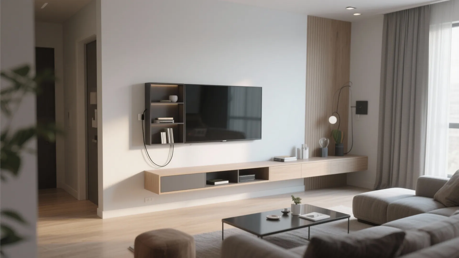 10. Floating Media Console