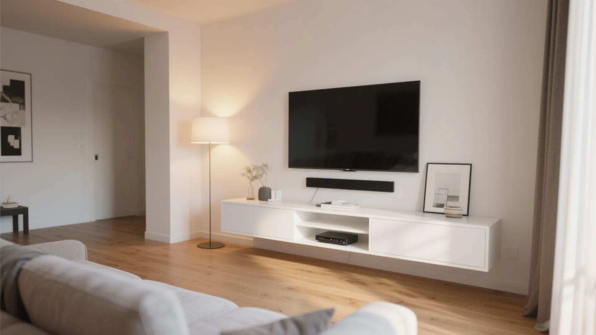 4. Floating Media Console