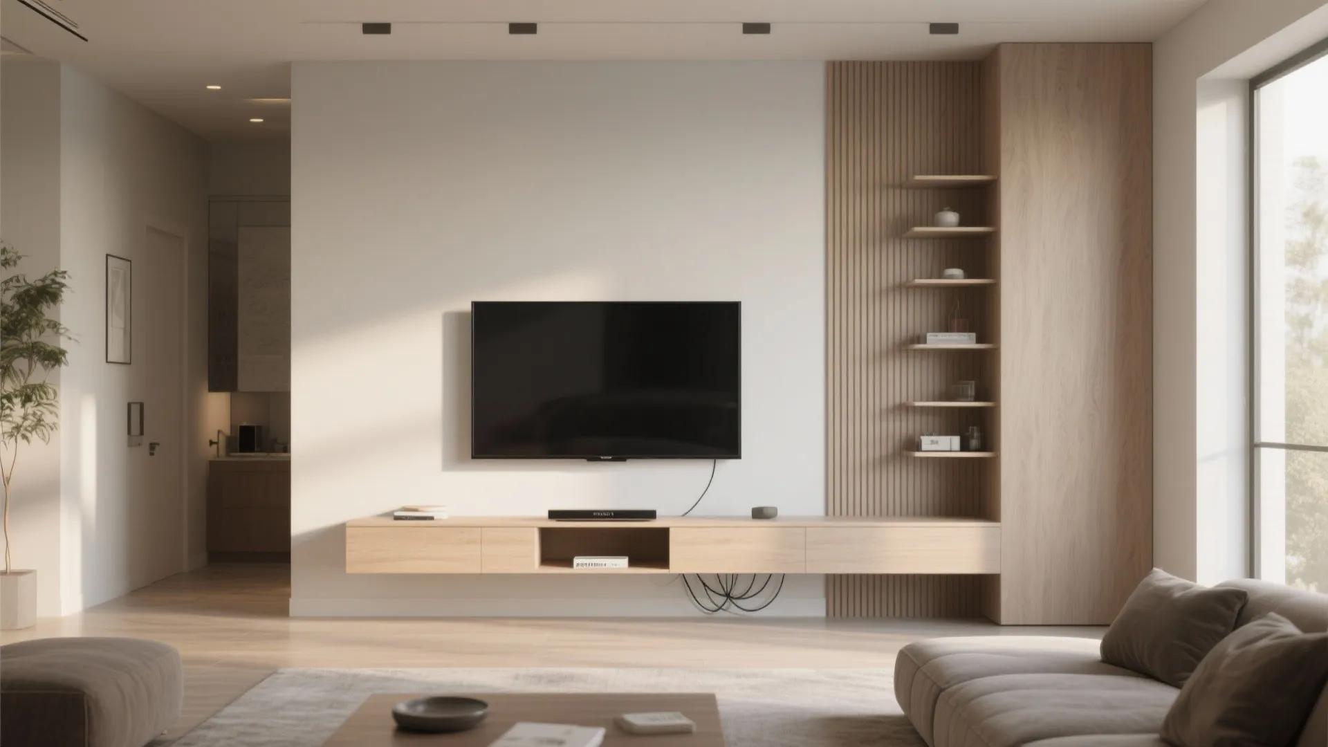 Floating Media Console