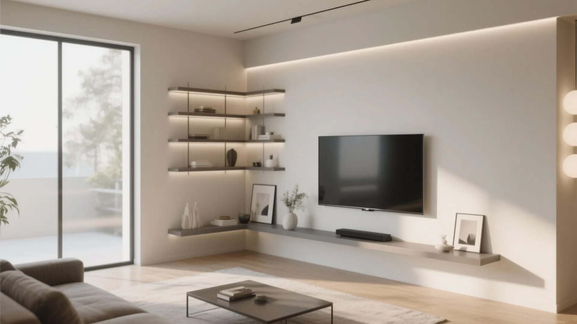 9. Floating Media Corner