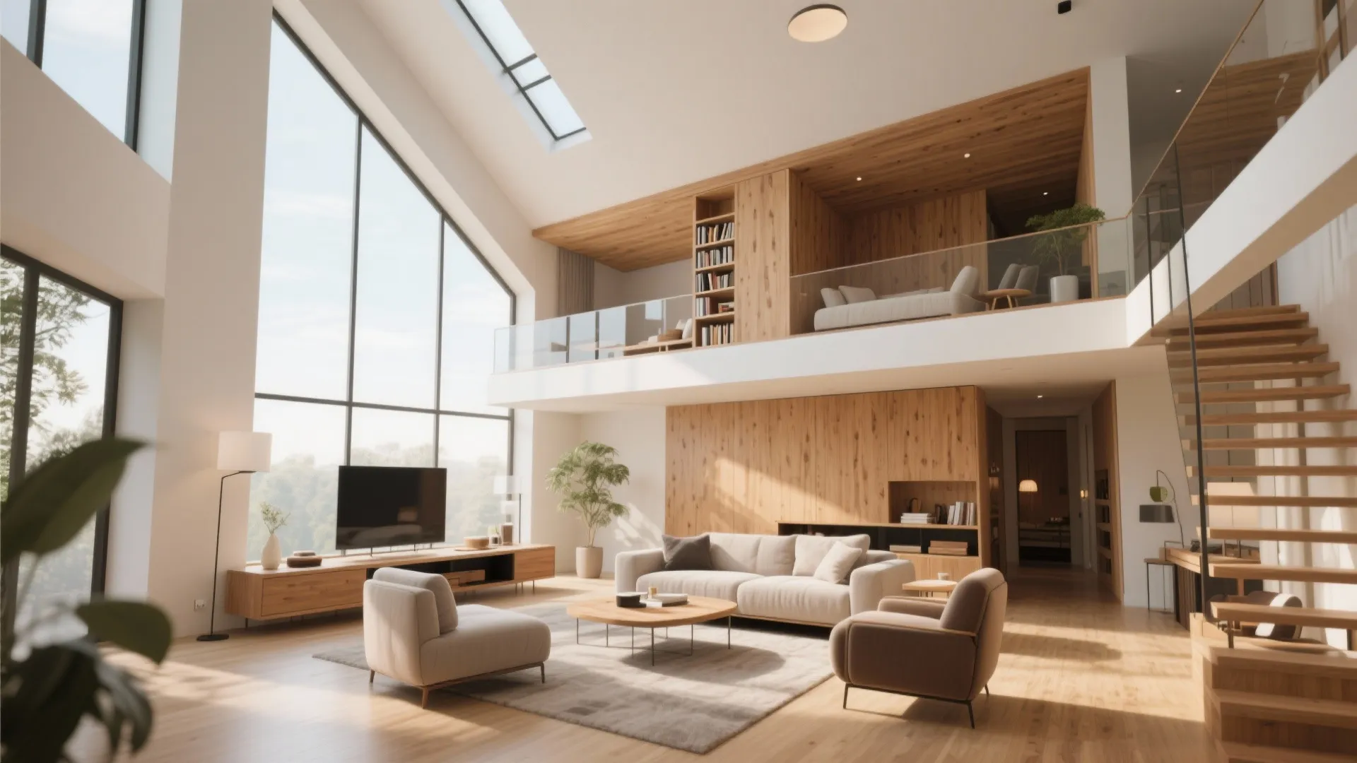 6. Floating Mezzanine Level