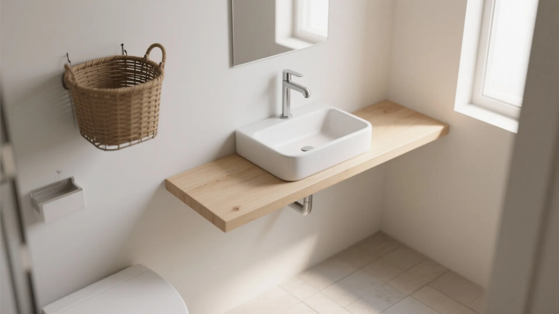 1. Floating Shelf with a Minimal Vessel