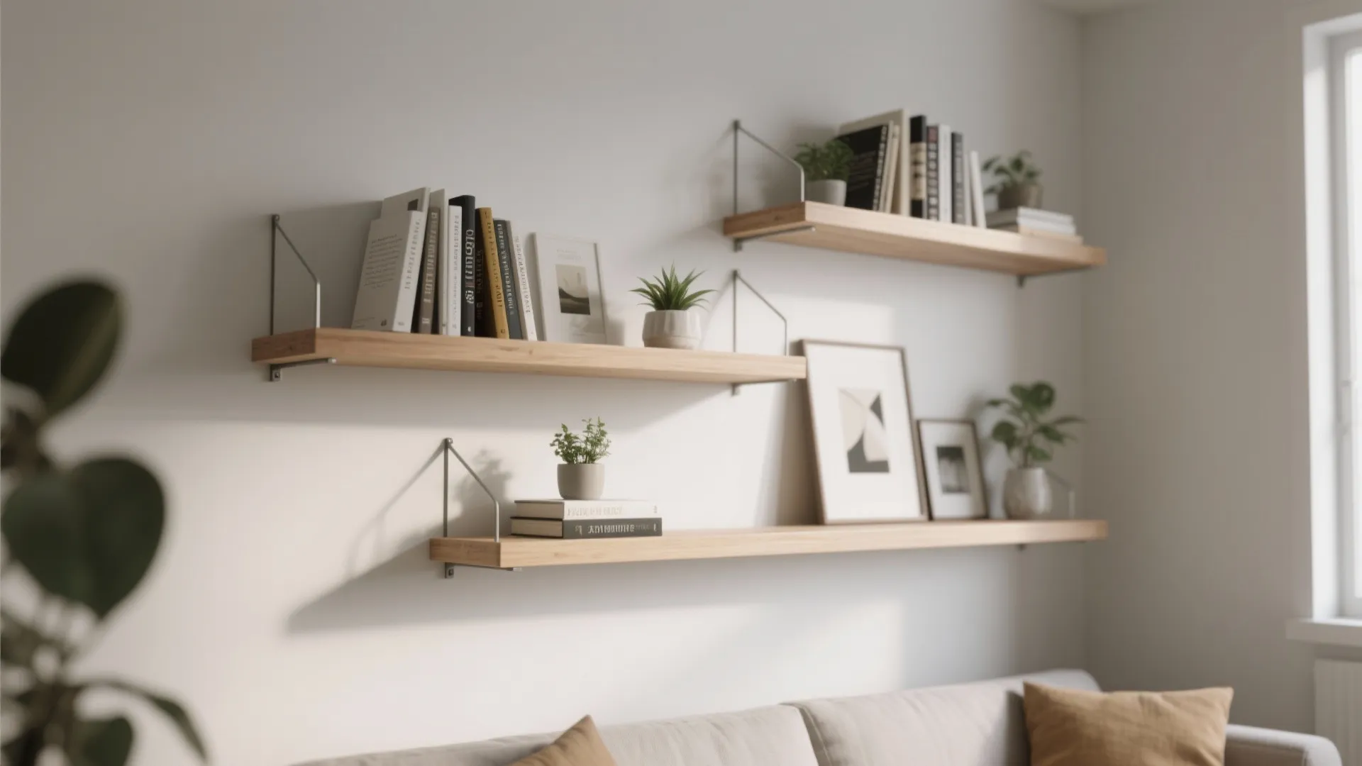 Floating Minimalist Shelves