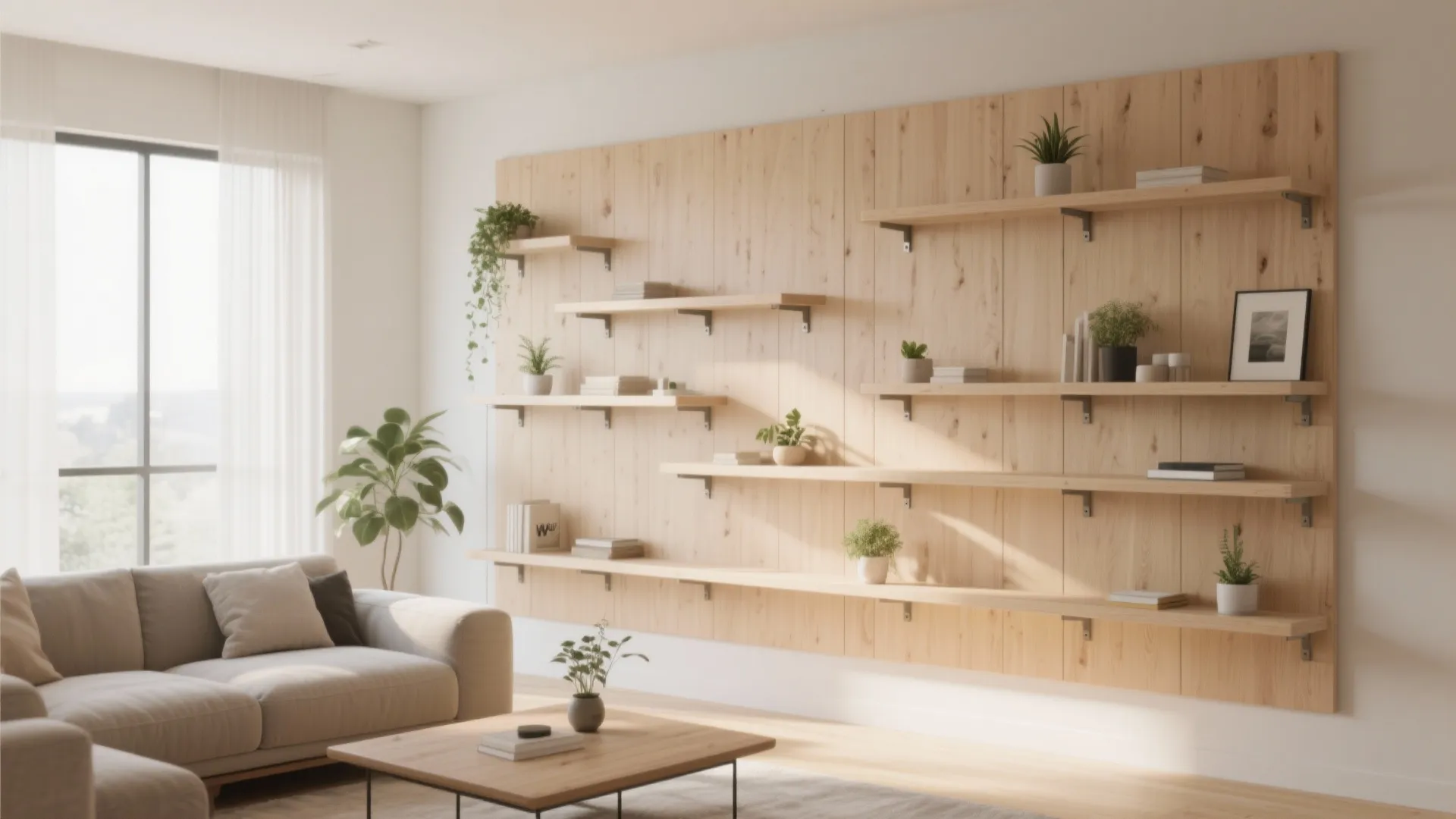 6. Floating Modular Shelves