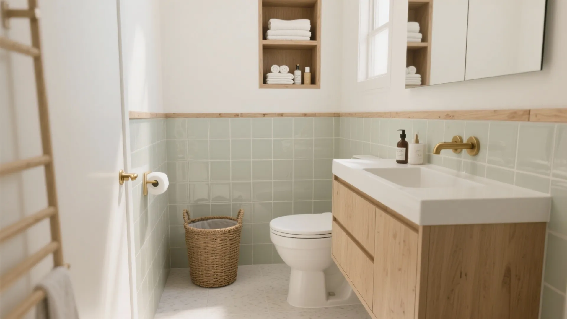 Floating Vanity + Linen Niche Combo