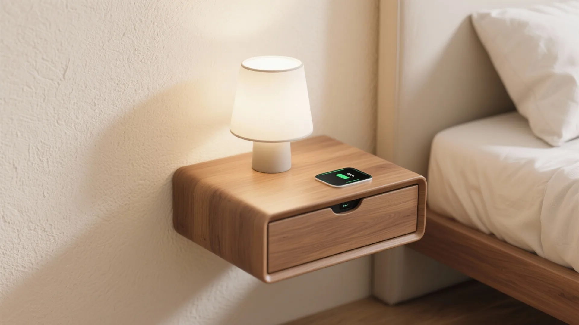 4. Floating nightstands